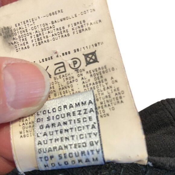 Vintage D & G Black Virgin Wool Blend Skirt With Side Pockets Size  L 32/46 - Picture 11 of 11